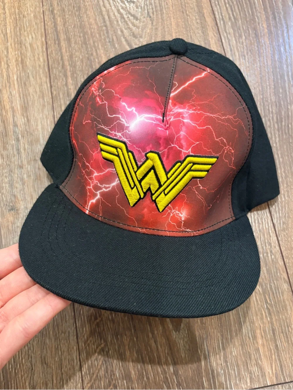Six Flags Wonder Woman Lightning Snapback Hat